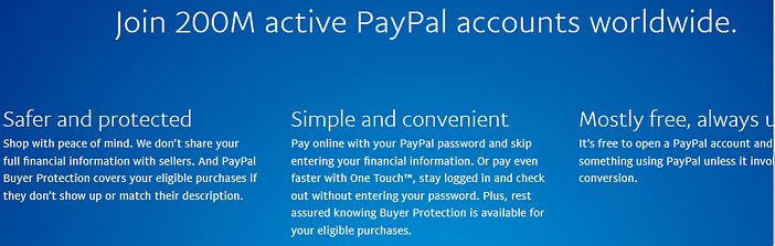 Over 200 Million Active PayPal Accounts