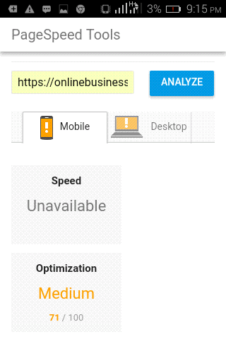 Top Mobile Seo: Pagespeed Insights